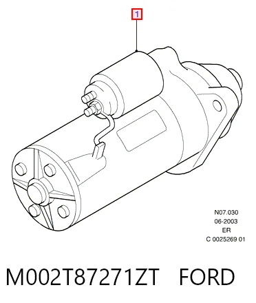 M002T87271ZT Ford Arranque motores