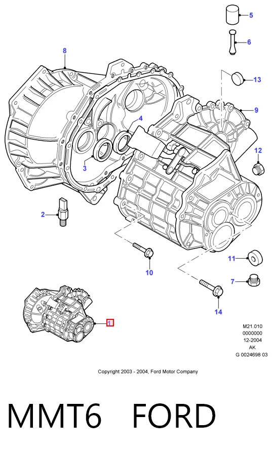MMT6 Ford Transimisión manual