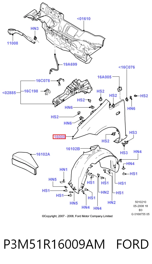 Comprar Aleta delantera izquierda Ford C-Max  CB3