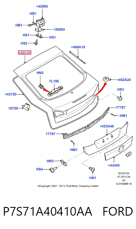Puertas traseras Ford Mondeo IV hatchback (CA2) (2007 - 2014) precio, desde 257,00 EUR