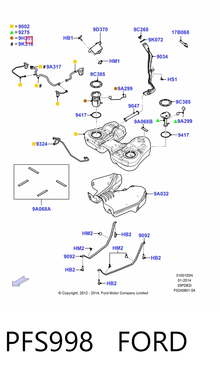 Unidad de alimentación de combustible para Ford Explorer U5