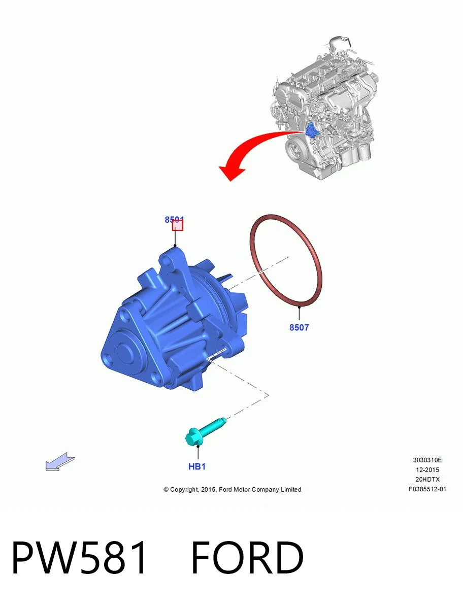 Motor de agua Ford Explorer 
