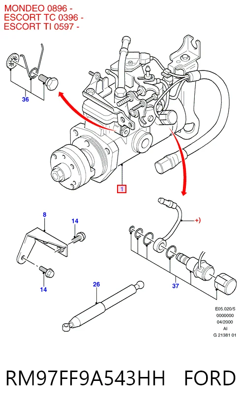  Bomba inyectora Ford Mondeo 2