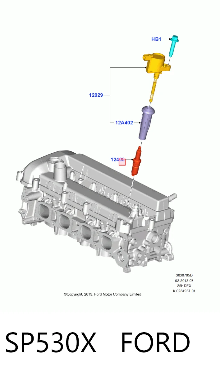 SP530X Ford Bujía de ignición