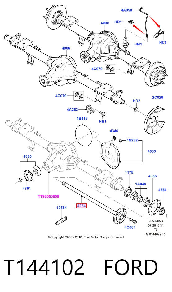 Comprar Semieje trasero Ford Transit  V347/8 a bajo precio