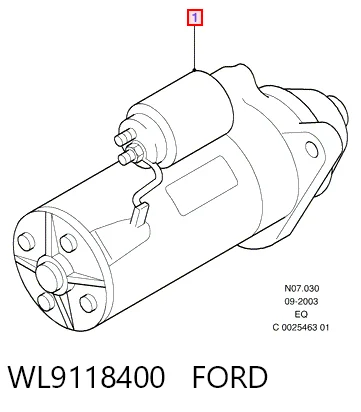 WL9118400 Ford Arranque motores