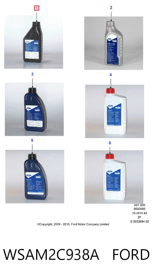 Aceite de transmisión WSAM2C938A FORD
