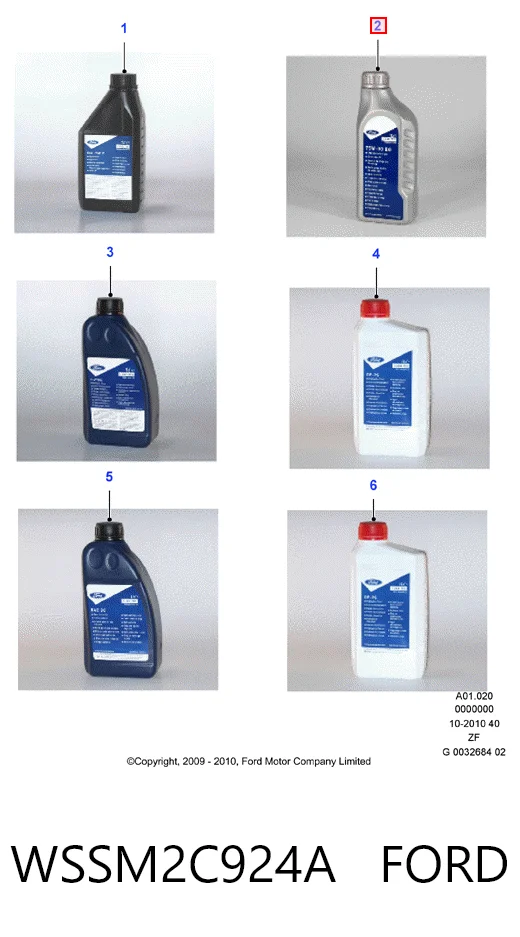 Aceite de transmisión WSSM2C924A FORD