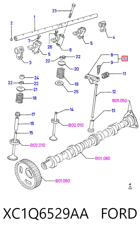 Comprar HMPXC1Q6529AA Hmpx Palanca oscilante, distribución del motor 