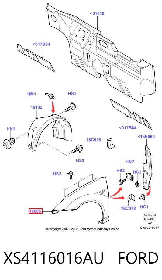 Comprar Aleta delantera izquierda Ford Focus I DAW, DBW