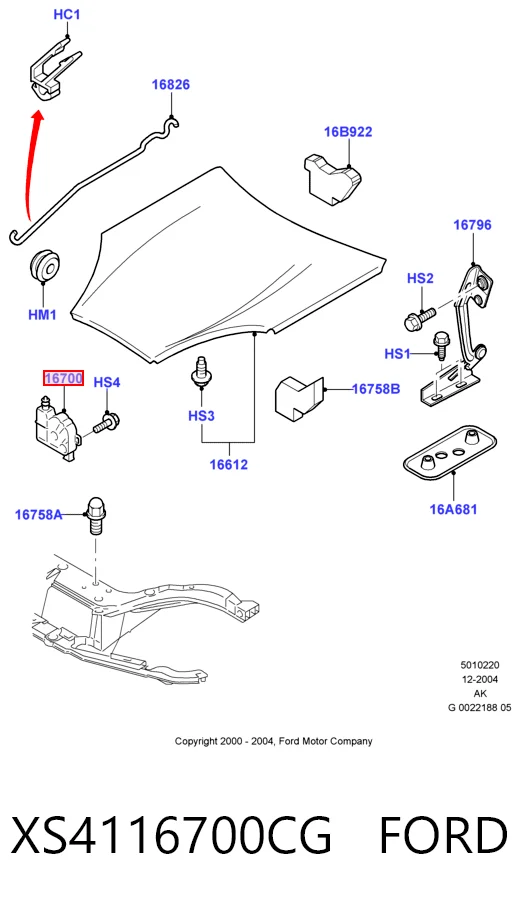 Cerradura de capó Ford Focus I sedán (DFW) (1999 - 2005) precio, desde 26,14 EUR