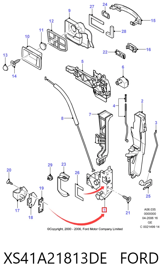  Cerradura Ford Mondeo 3