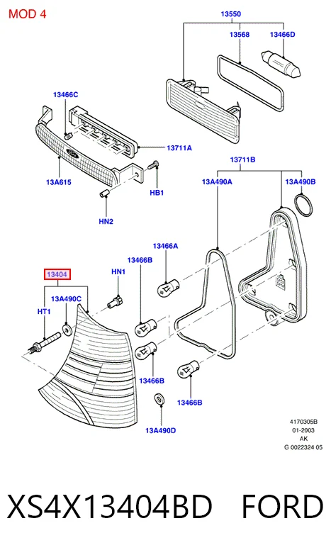 Comprar Piloto trasero derecho Ford Focus I DFW