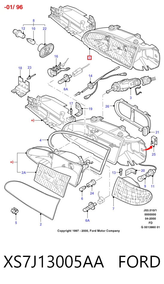 Comprar Faro derecho Ford Mondeo I GBP