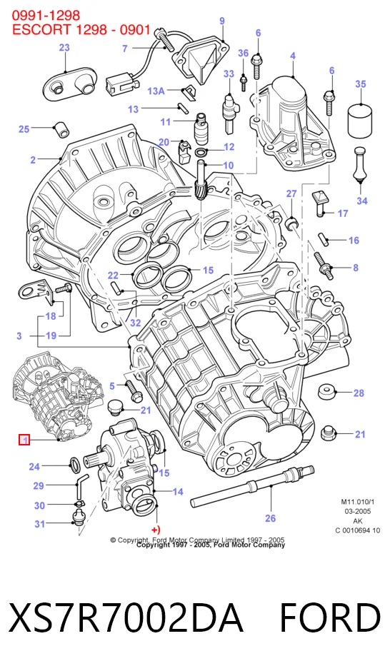  Caja de cambios Ford Mondeo 1