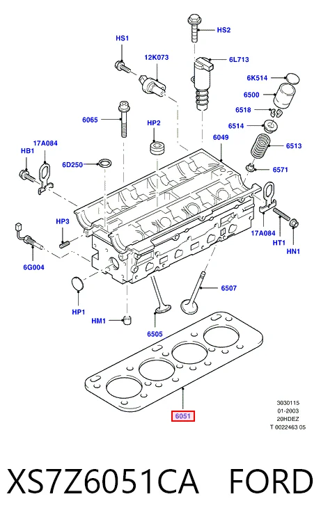 Comprar YF0910271B Mazda Junta de culata