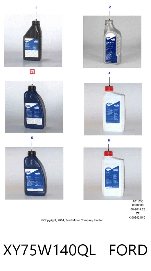 XY75W140QL Ford Aceite caja cambios