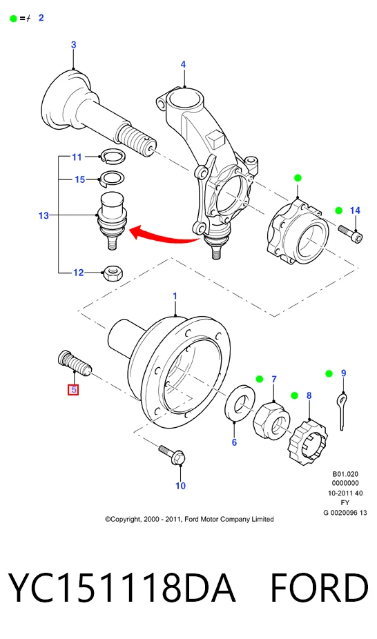 YC151118DA Ford