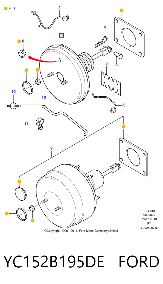 Servofreno Ford Transit V furgoneta (V184/5) (2000 - 2006) precio, desde 76,96 EUR