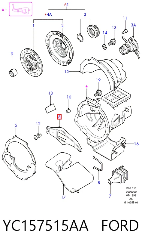Comprar Horquilla de desembrague Transit  V347/8
