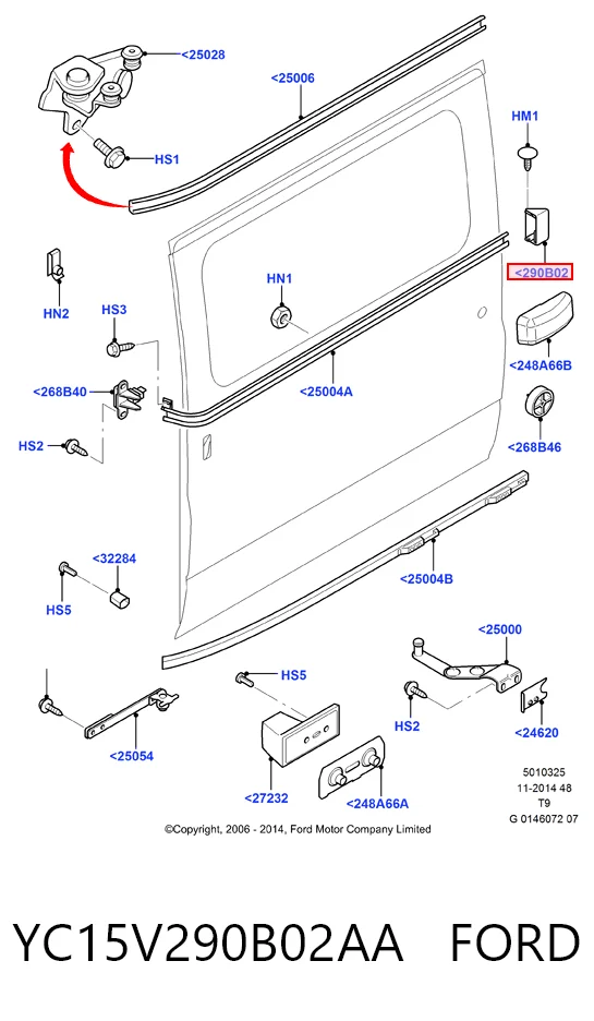YC15V290B02AA Ford