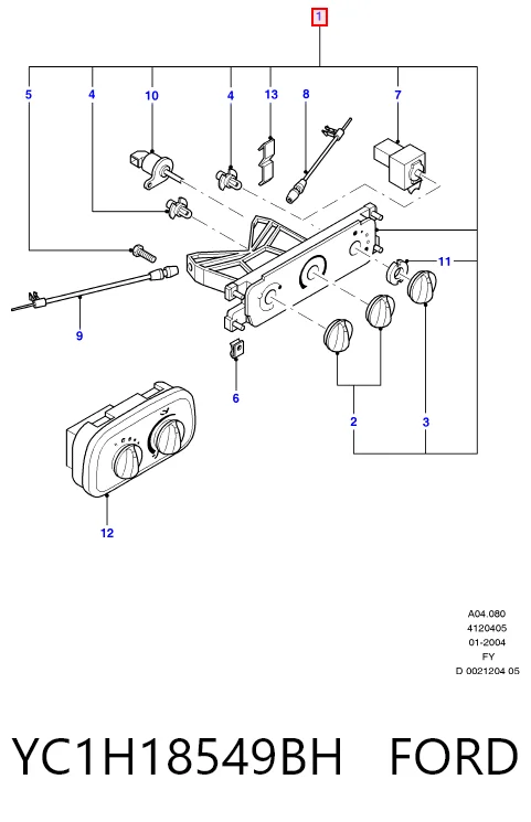 Comprar Módulo de modos de calefacción/aire acondicionado Ford Transit  V347/8 a bajo precio