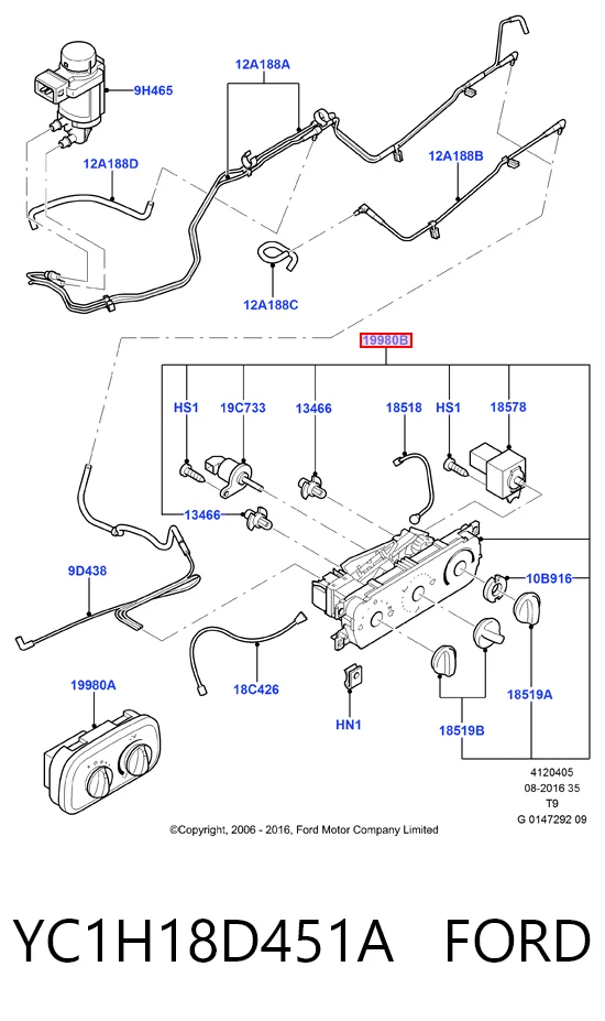 Módulo de modos de calefacción/aire acondicionado Ford Transit VI furgoneta (V347/8) (2006 - 2014) precio, desde 39,20 EUR