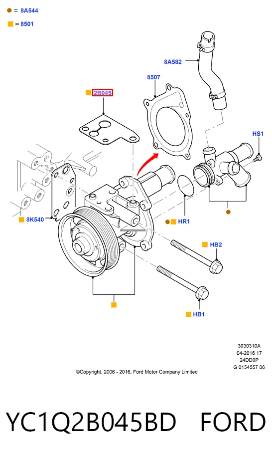 YC1Q2B045BD Ford