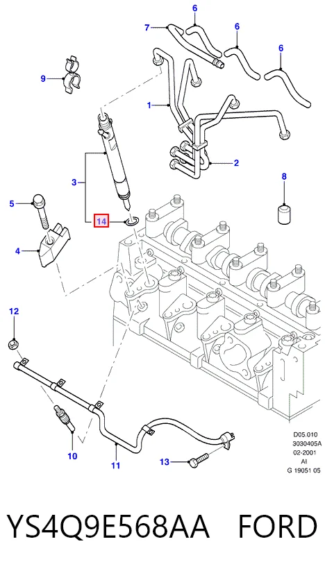 YS4Q9E568AA Ford