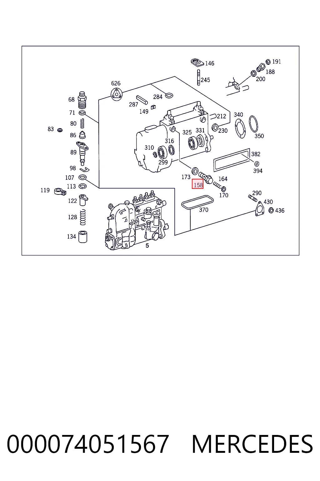 0245187 DAF Válvula de retorno de combustible