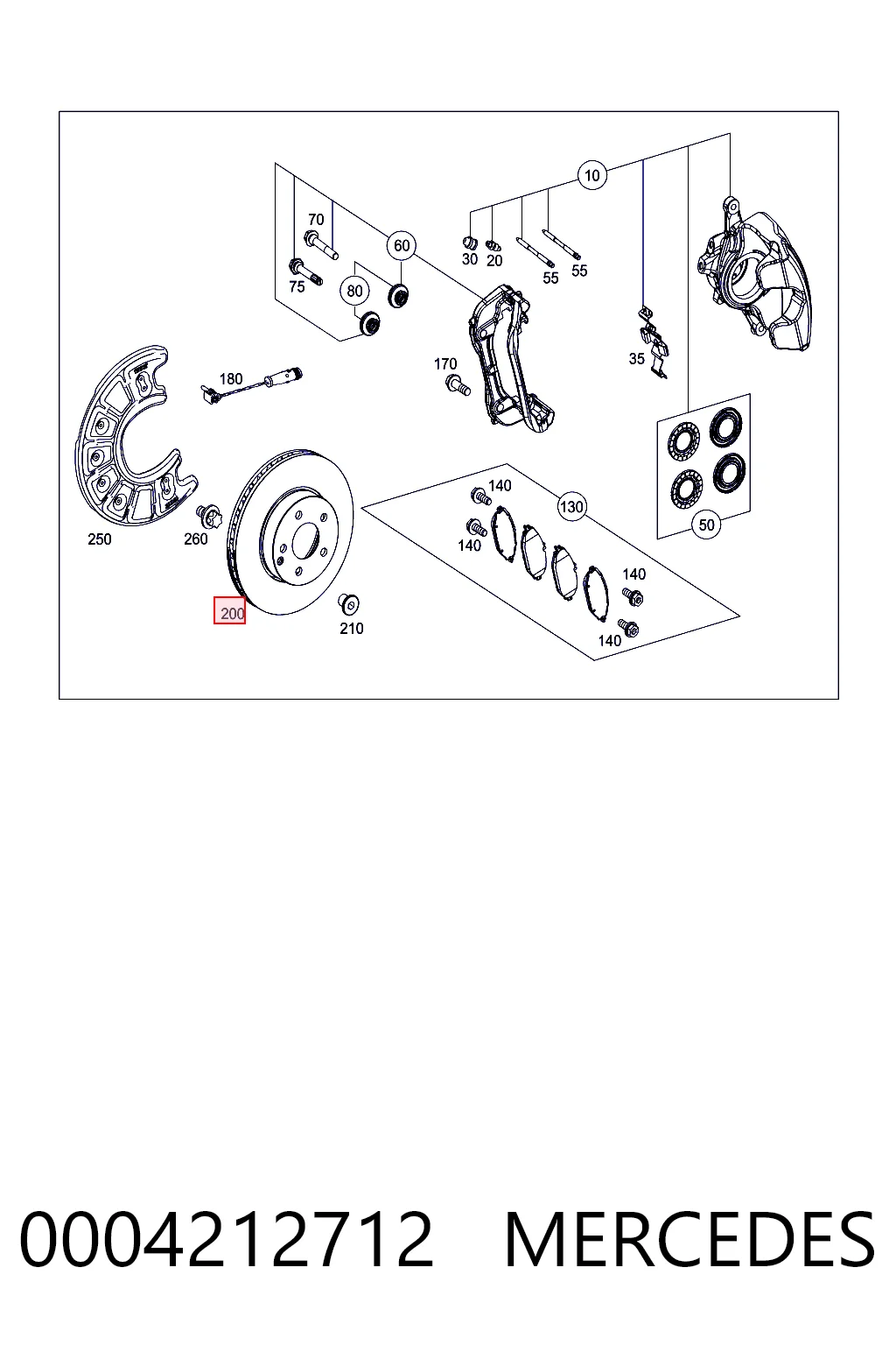 0004212712 Mercedes Discos