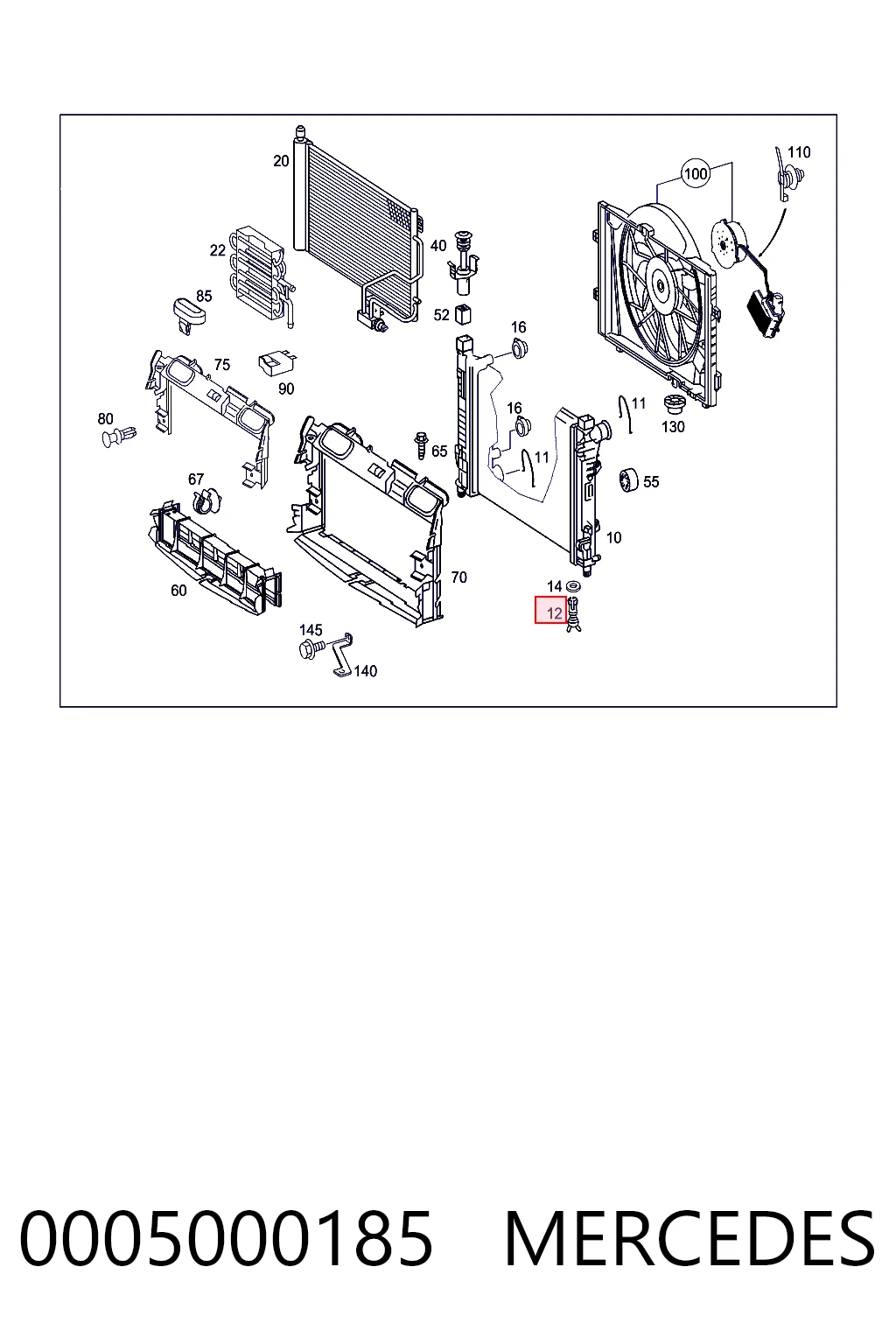 Comprar 05098834AA Chrysler Tapa radiador