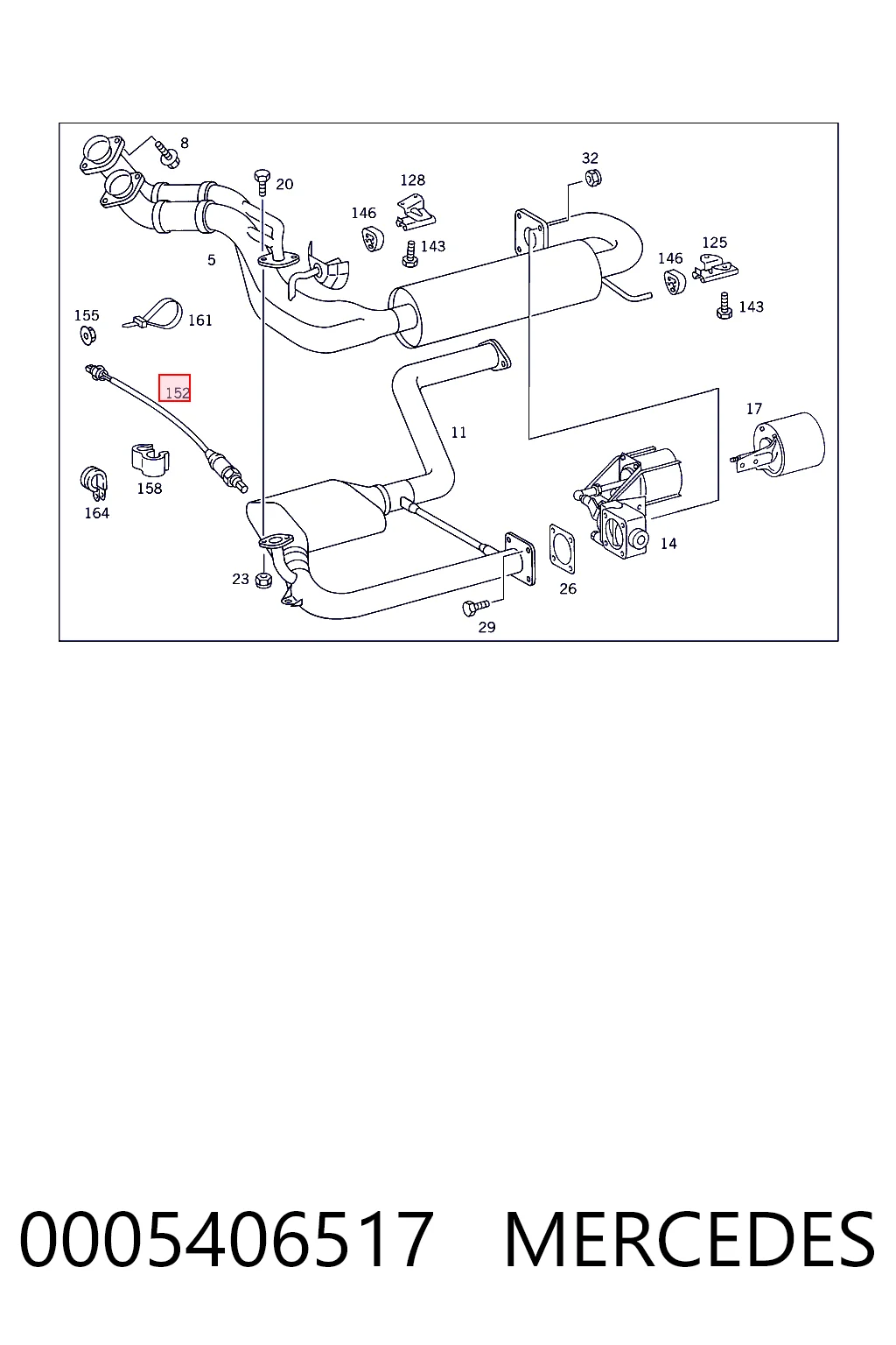 Sonda Lambda 0005406517 MERCEDES