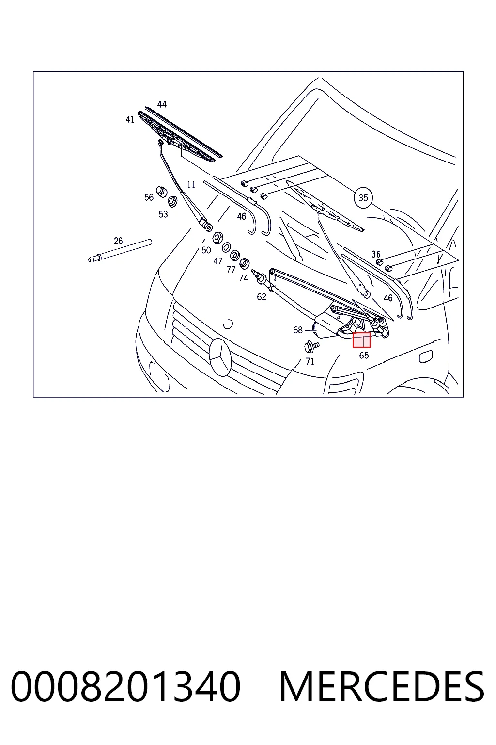 Comprar Varilla de limpiaparabrisas Mercedes Vito I 638