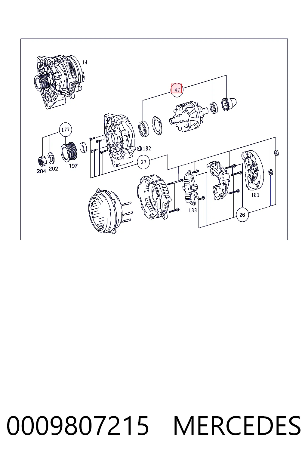 F00M147802 Bosch Cojinete de alternador