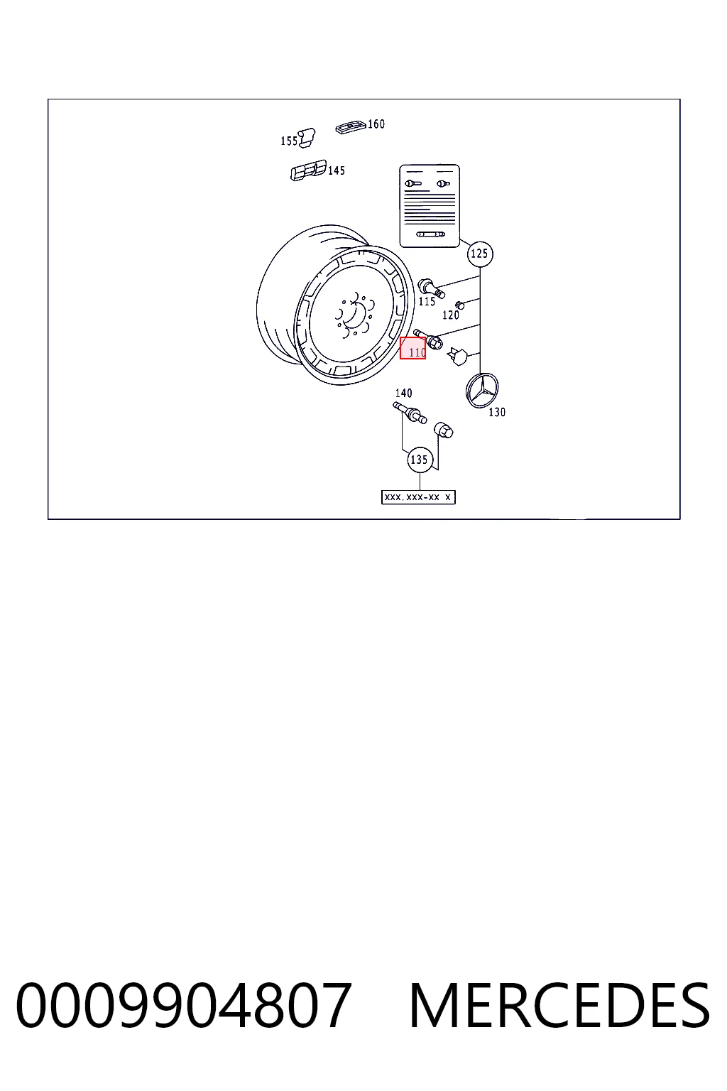 Perno de rueda Chrysler 05096856AA
