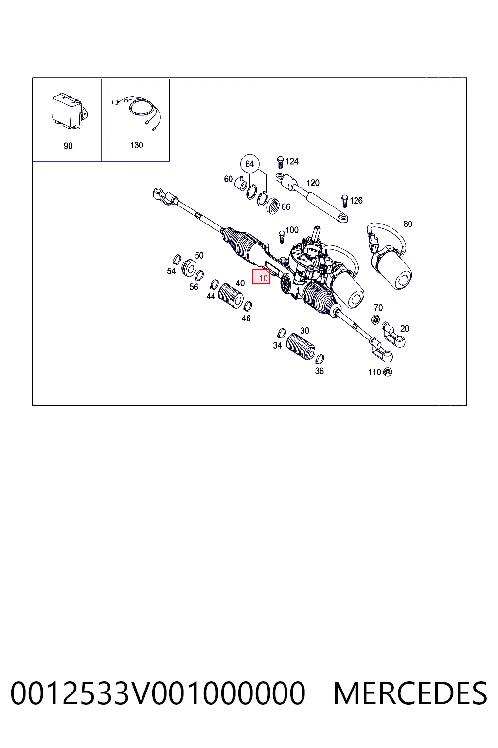 Cremallera caja de direccion para Smart FORTWO  450