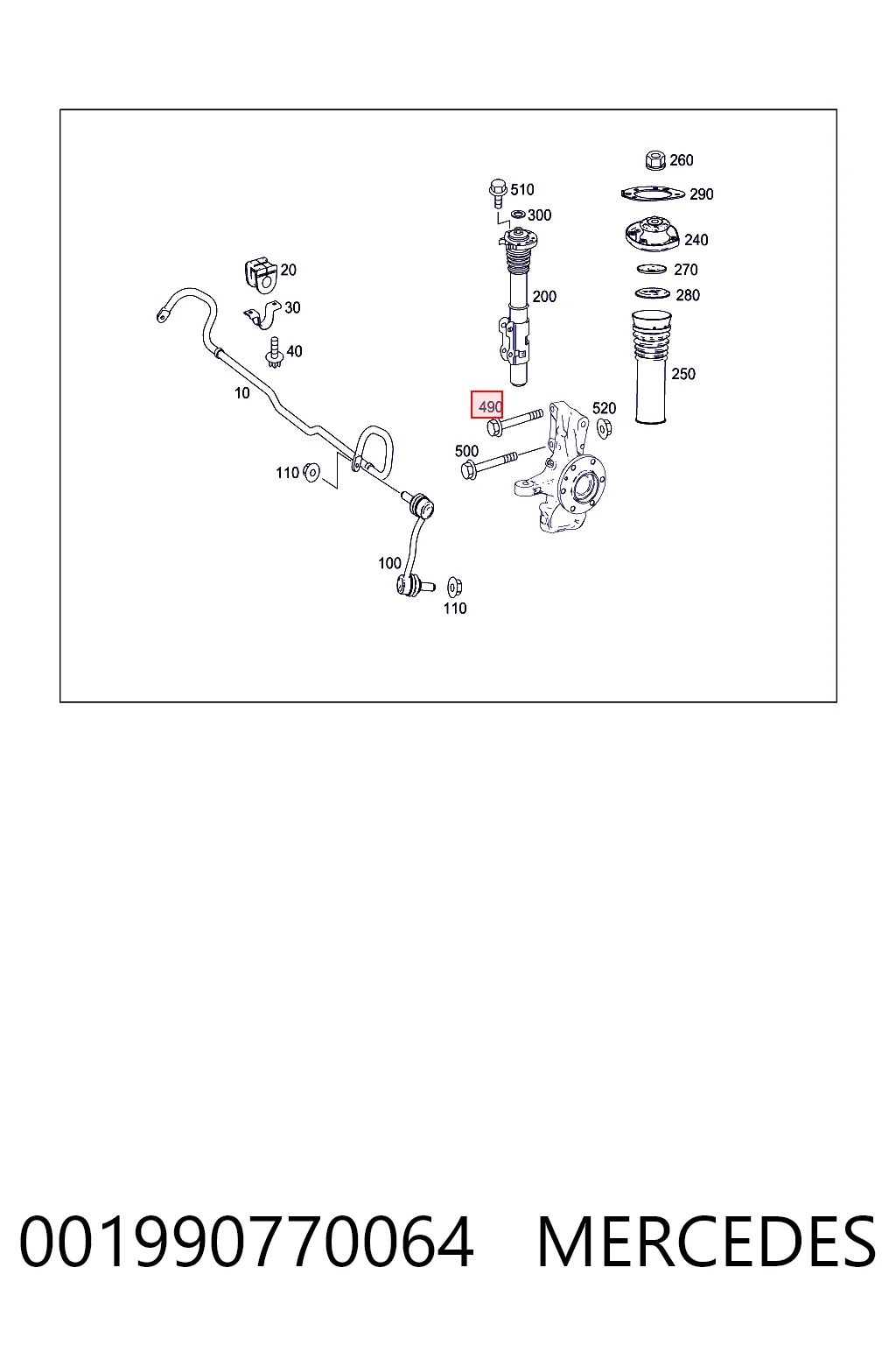 001990770064 Mercedes