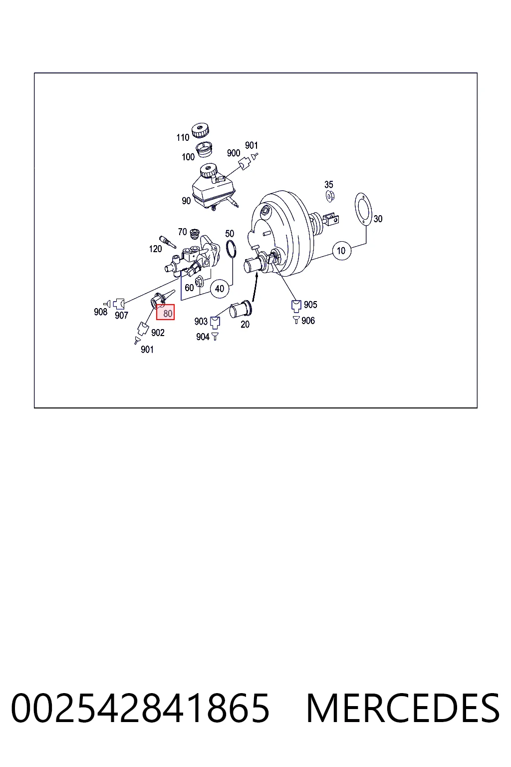 002542841865 Mercedes Sensor de presión de líquido de frenos