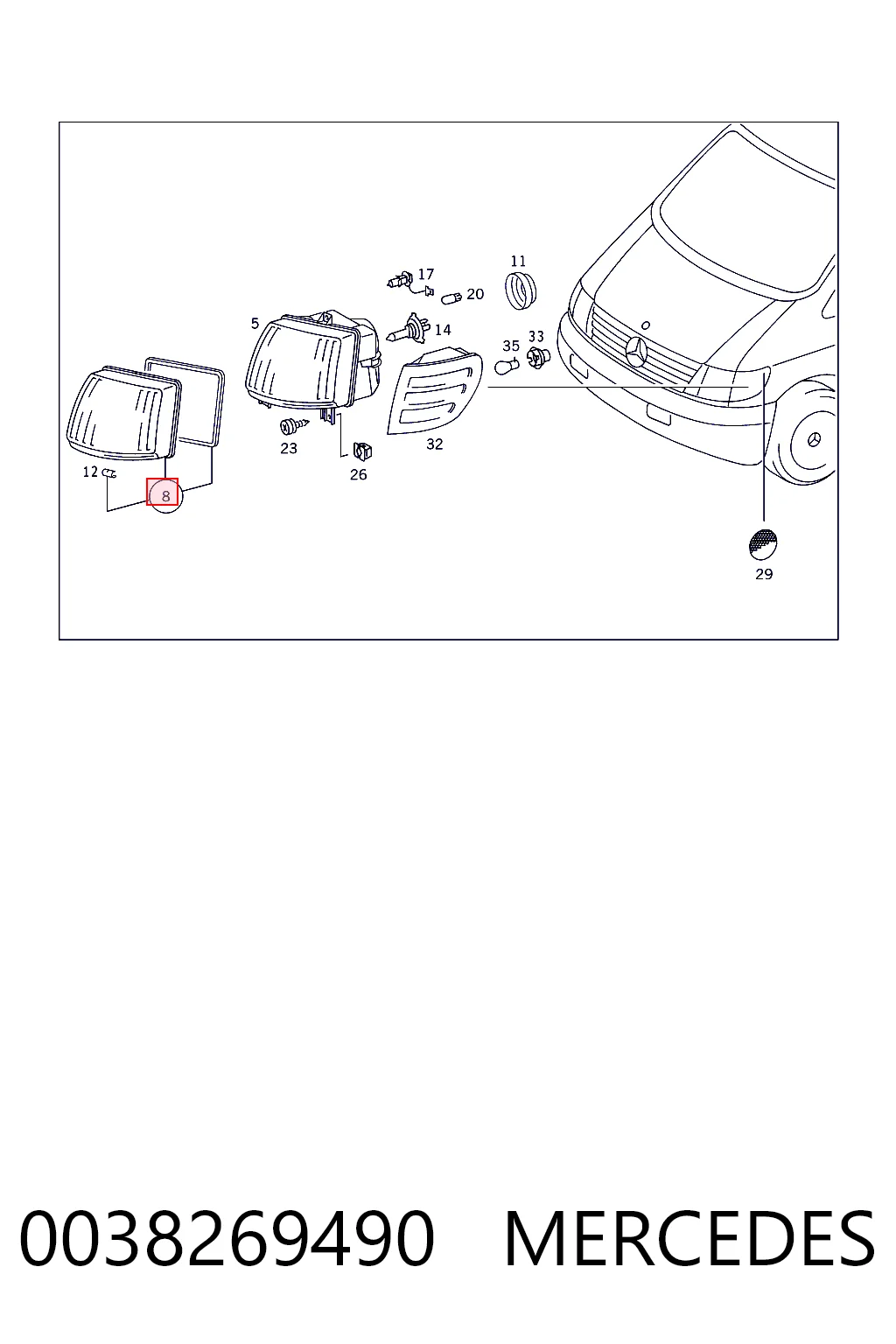 0038269490 Mercedes