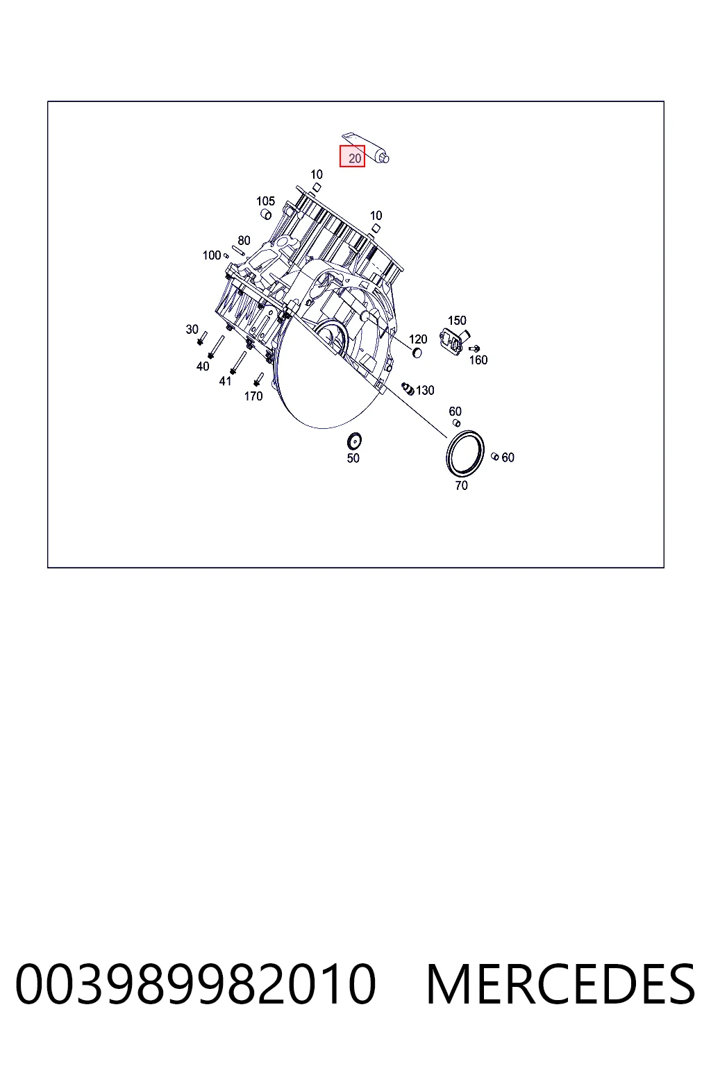 003989982010 Mercedes Sellador de silicona