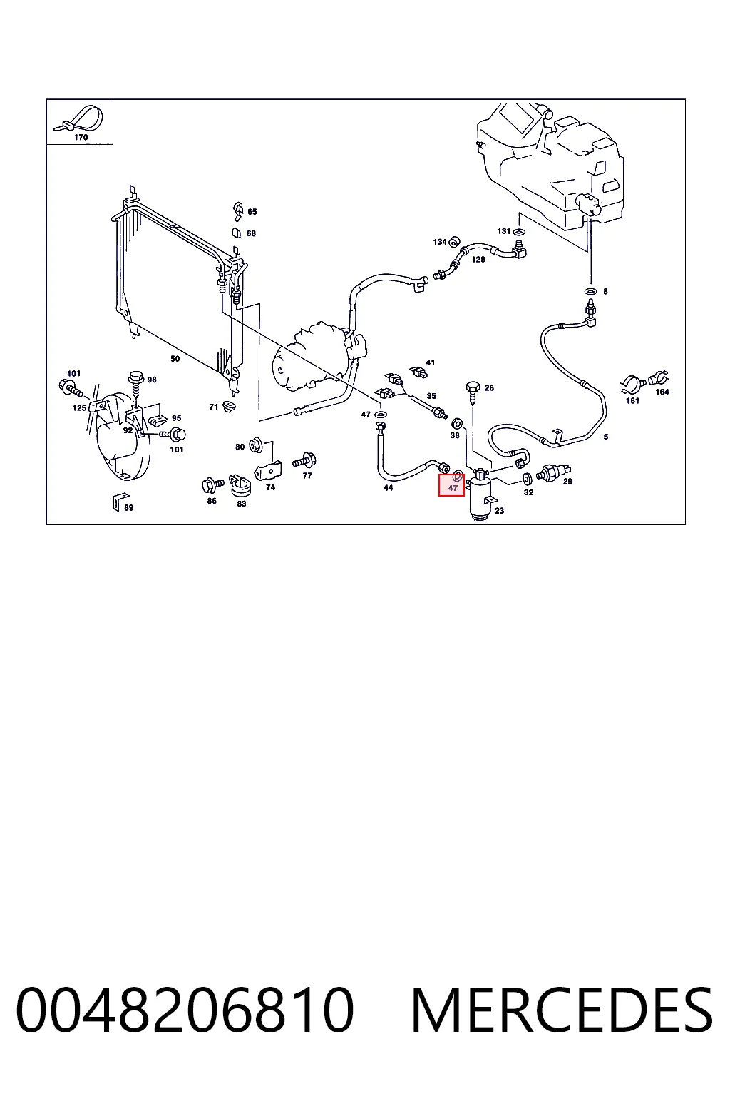 Sensor de presión absoluta del aire acondicionado 0048206810 MERCEDES