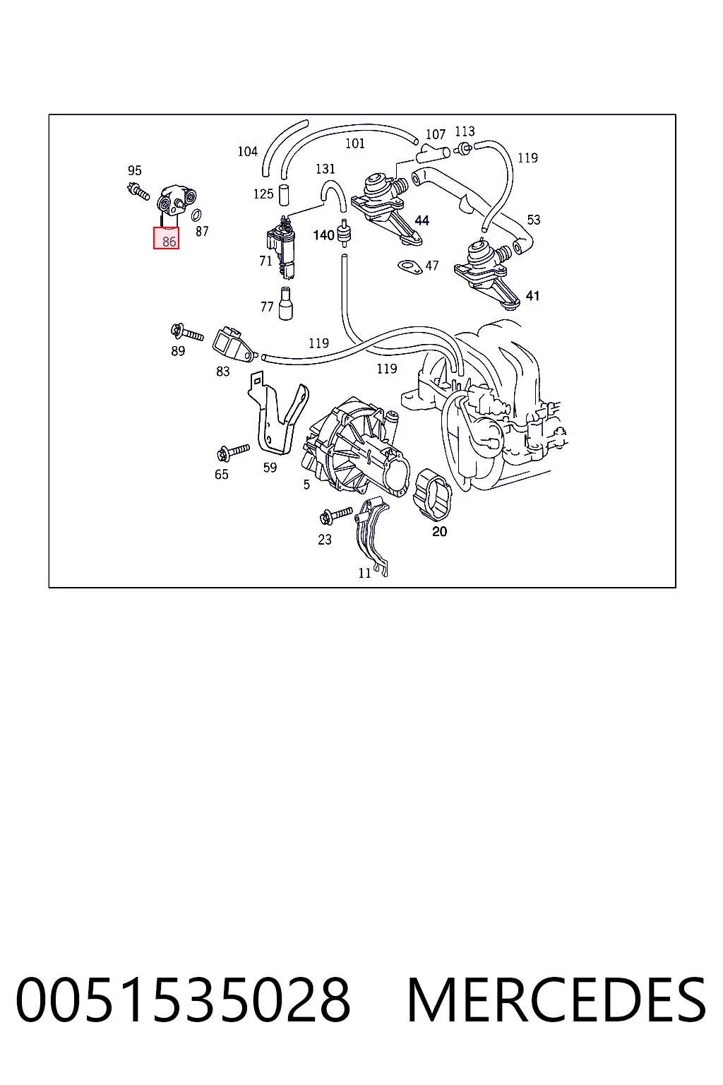 0051535028 Mercedes Sensor De Presion Del Colector De Admision