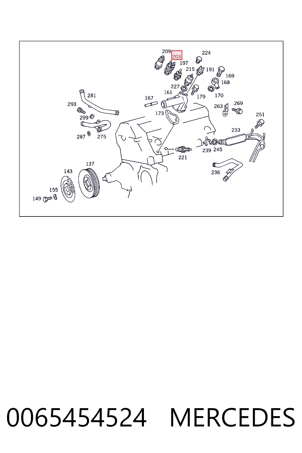 0065454524 Mercedes Interruptor térmico