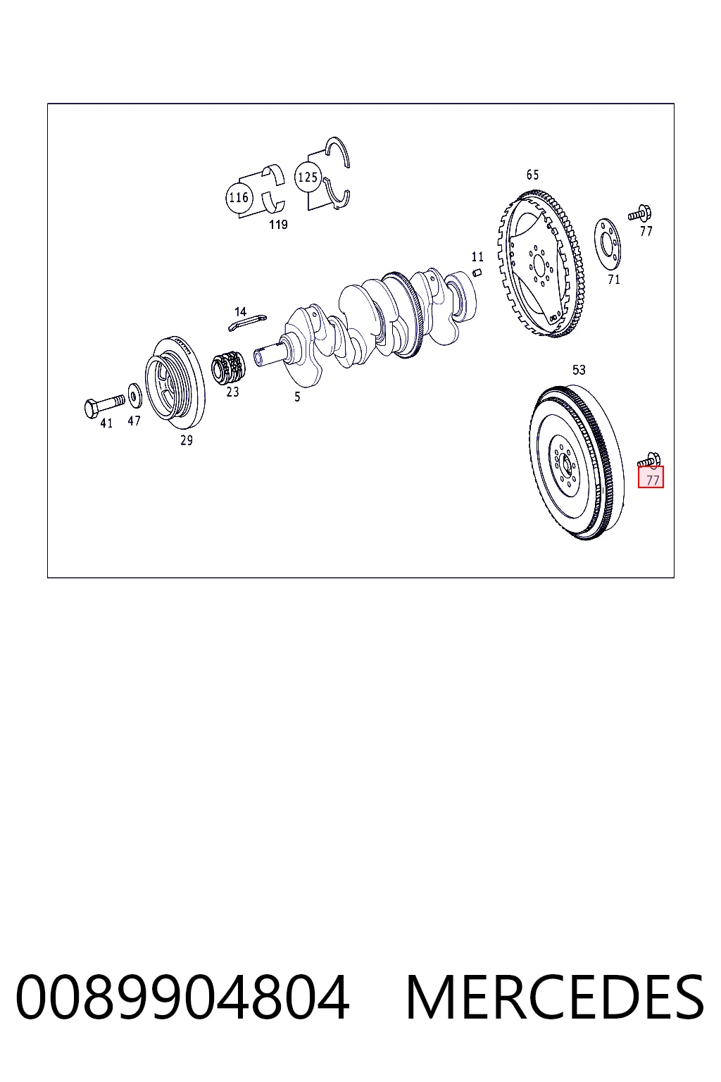 1020320071 Ssang Yong Tornillo de biela