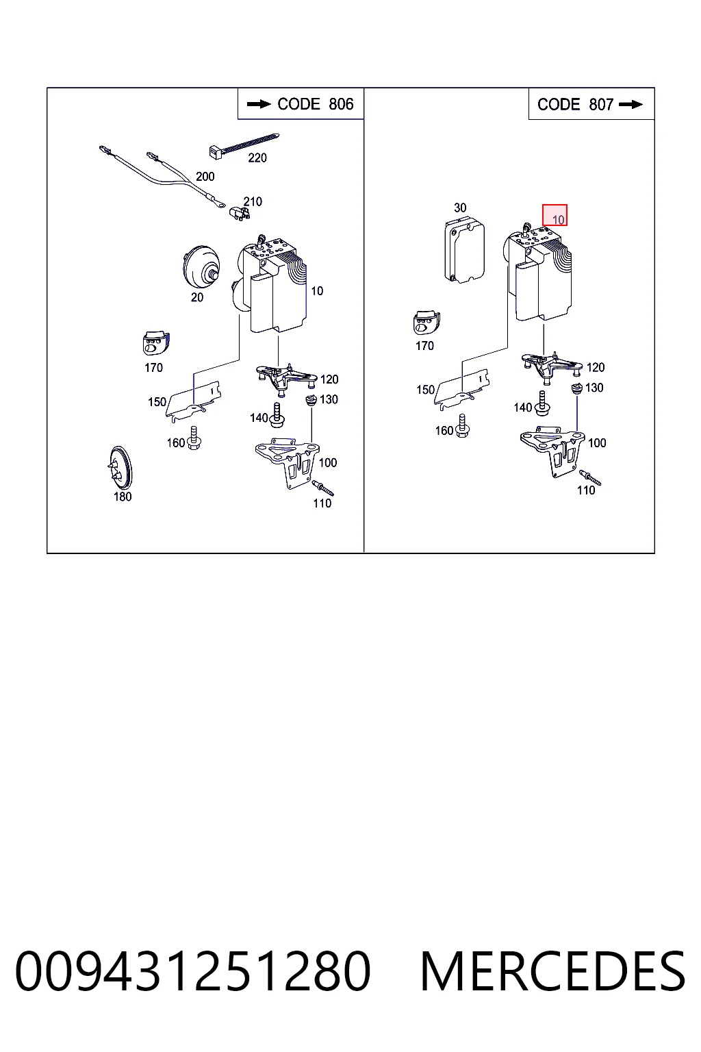 0265250096 Bosch Unidad de control ABS hidráulico