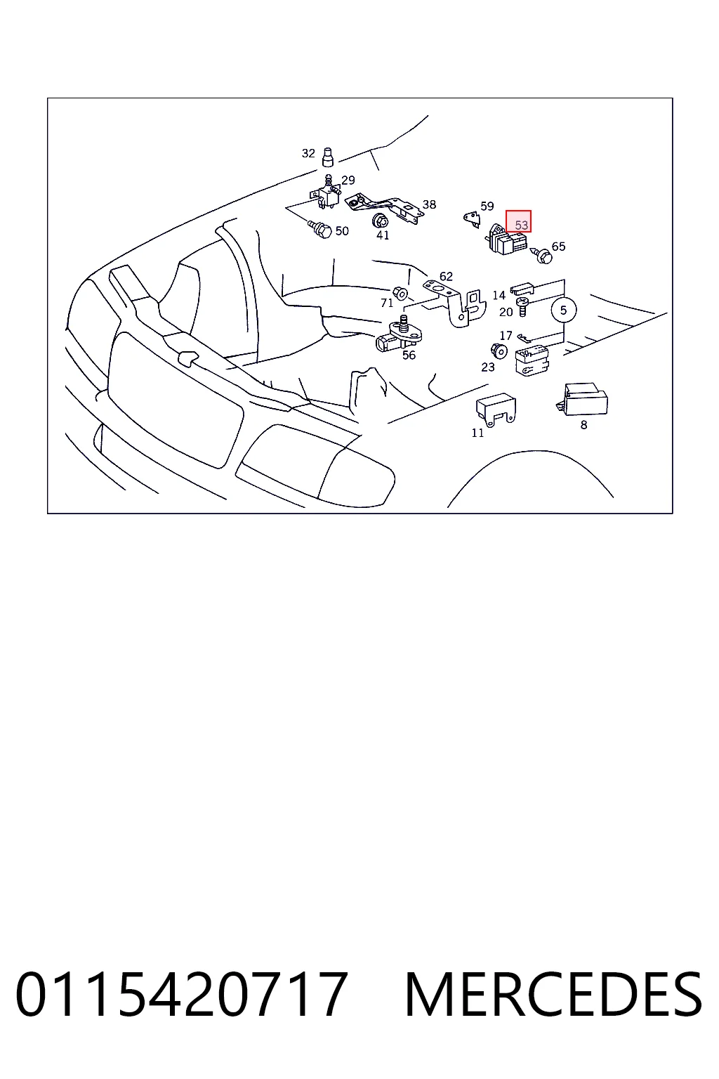 0115420717 Mercedes Sensor De Presion Del Colector De Admision