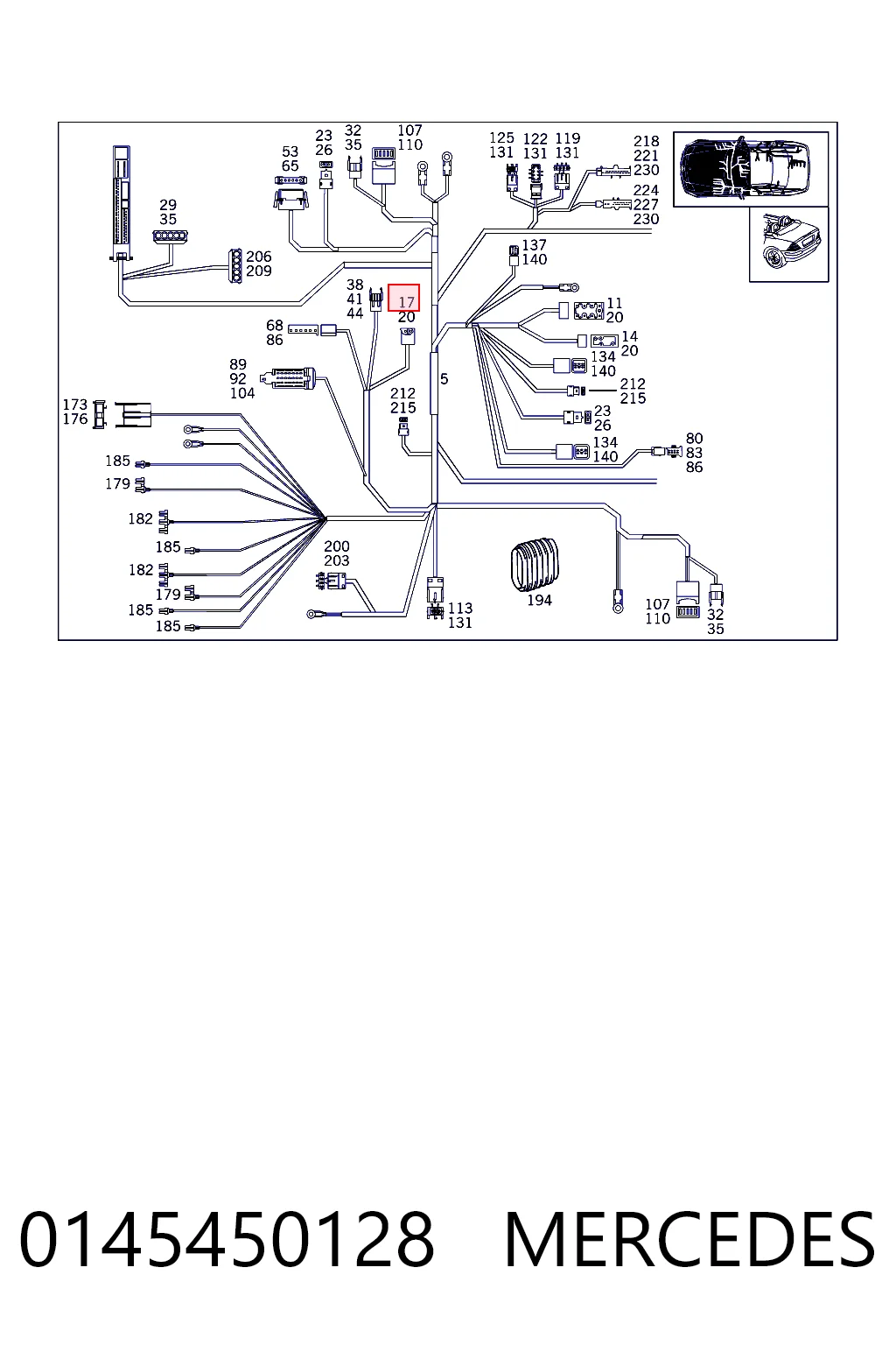 0145450128 MERCEDES