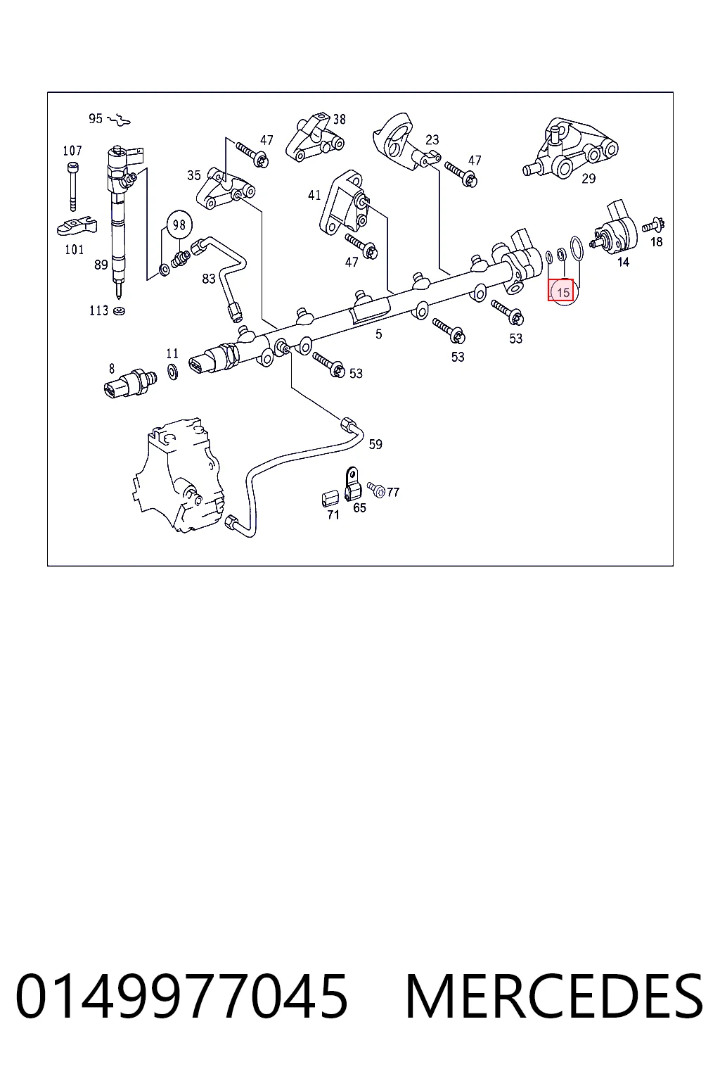 Comprar A0149977045 Bosch Kit de reparación del regulador de presión de combustible