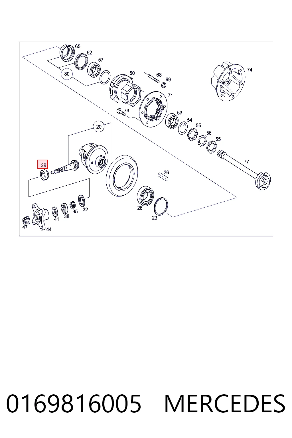 0169816005 Mercedes
